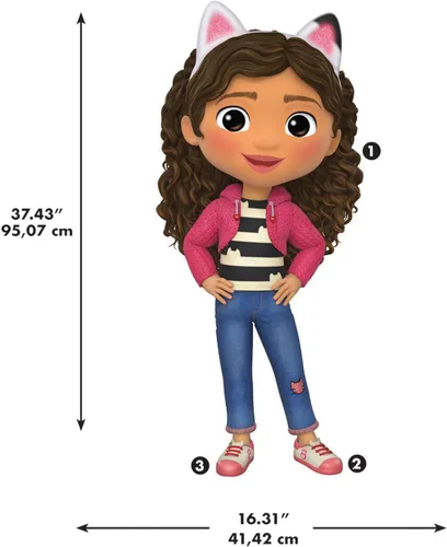 Miniatura 6 de RoomMates DreamWorks Gabby's Dollhouse Calcomanías de Pared Gigantes de Personajes, RMK5453GM
