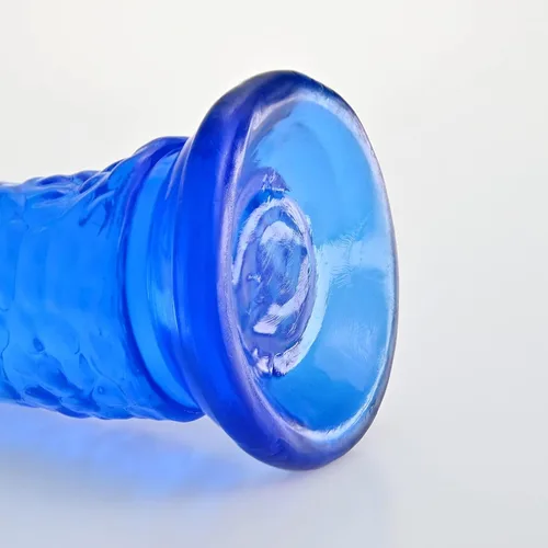 Miniatura 6 de Consolador realista de gelatina, consolador de punto G con fuerte ventosa para juego sin manos, pene flexible realista, juguete de masturbación