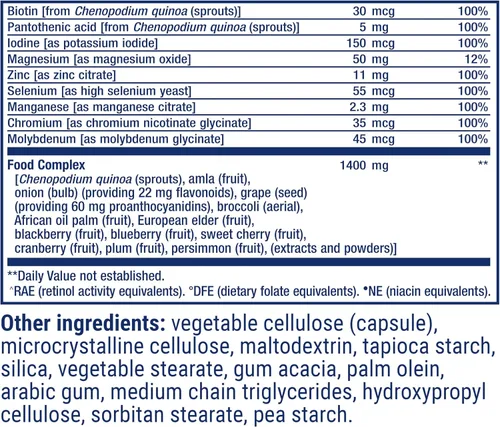 Miniatura 5 de Life Extension Multivitamínico de alimentos integrales, vitamina D3 derivada de plantas, A, B, C y E, además de minerales, extractos de plantas