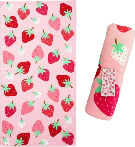 Miniatura 14 de Wildkin Toalla de playa para niños, 100% algodón, suave y absorbente, ideal para piscina y playa, animales salvajes