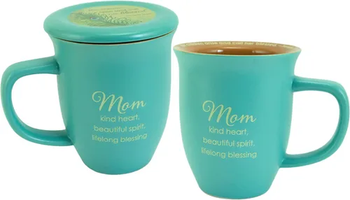 Miniatura 12 de Abbey Gift Juego de taza y posavasos de cerámica "Amazing Woman" Verde