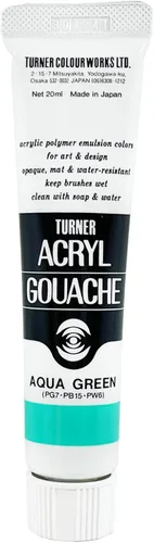 Miniatura 16 de Turner's AG020350 Gouache acrílico, color japonés, color agua dulce (Usuzuiro), 0.7 onzas líquidas (0.7 fl oz) (Nº 6)