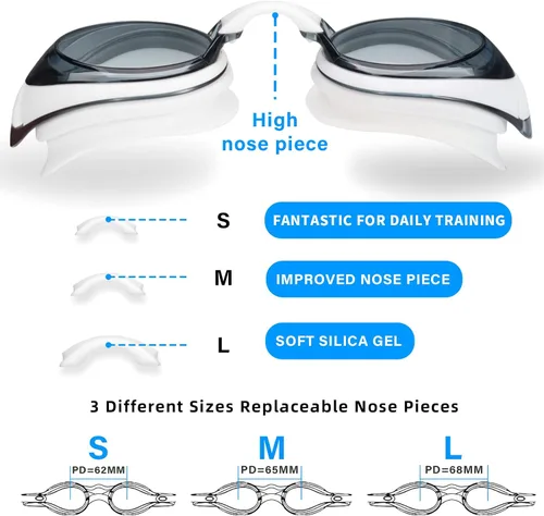 Miniatura 2 de Seago Swim Goggles Shortsighted Swimming Goggles Anti Fog UV Protection Fit for Adult Men Women Youth
