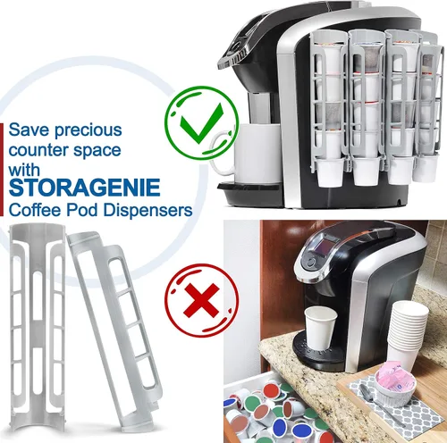 Miniatura 9 de STORAGENIE Soporte para cápsulas de café Keurig K-Cup, almacenamiento lateral de tazas K, organizador de cápsulas de café, perfecto para mostradores