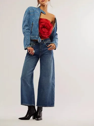 Miniatura 4 de Camiseta de tubo de encaje sin tirantes para mujer, Y2k para salir, top corto de malla sexy floral de hadas estético
