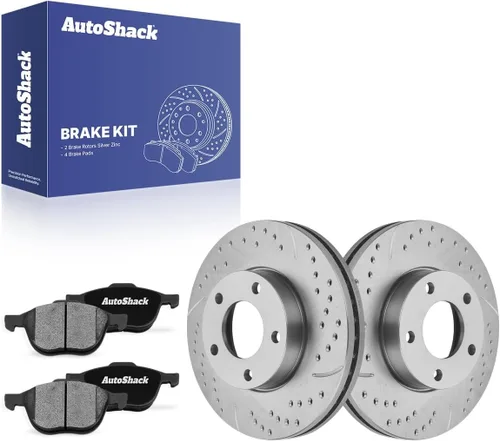 Miniatura 17 de AutoShack - Kit de repuesto de rotores de freno delantero con pastillas de freno de cerámica para Mazda 3 2004-2013 2006-2010 2012-2017 Mazda 5 2010