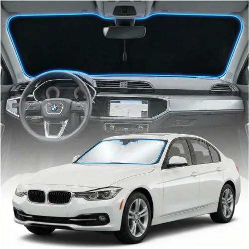 Miniatura 126 de Cubierta para parabrisas para BMW X1 E84 – Ajuste personalizado X1 E84 Accesorios 2016-2024 2025 Parasol plegable protección UV y escudo térmico