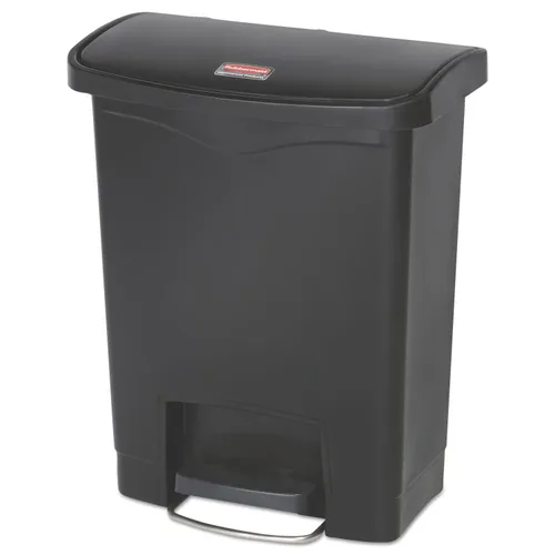 Miniatura 35 de Rubbermaid Commercial Products - Bote de basura Streamline Slim con pedal Papelera de plástico, 4 galones (15 litros), color rojo, con manos