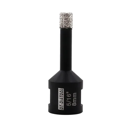 Miniatura 27 de DT-DIATOOL Broca de núcleo de diamante de 1/4 pulgada con hilo 5/8"-11 de vacío soldado para baldosas de porcelana, cerámica, gres, mármol, granito