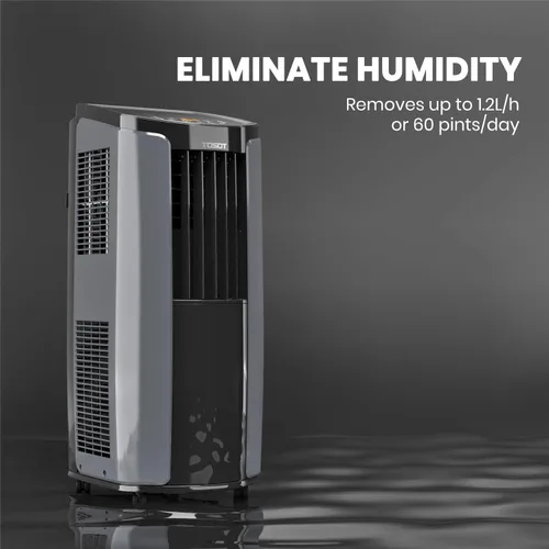 Miniatura 3 de TOSOT Aire acondicionado portátil de 10,000 BTU (ASHRAE) 6,000 BTU (DOE), silencioso, control remoto, ventilador, deshumidificador integrado, kit