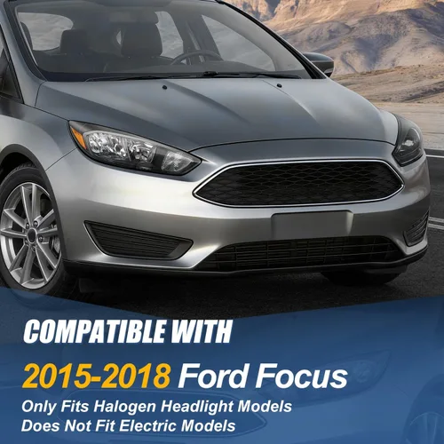 Miniatura 7 de Auto Dynasty Conjunto de faros delanteros compatible con Ford Focus de 3ª generación, 2015, 2016, 2017, 2018, repuesto de faros halógenos