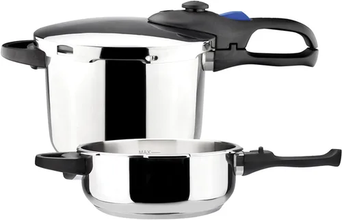 Miniatura 13 de MAGEFESA Favorit - Olla a presión de acero inoxidable de 6.3 cuartos de galón, compatible con inducción, funciona en todas las estufas