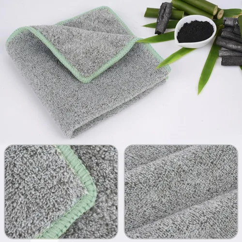 Miniatura 4 de SINLAND Toallas Faciales de Microfibra Ultra Suaves Paños de Lavado Faciales Paño Facial para Baño 12 Pulgadas x 12 Pulgadas Paquete de 6