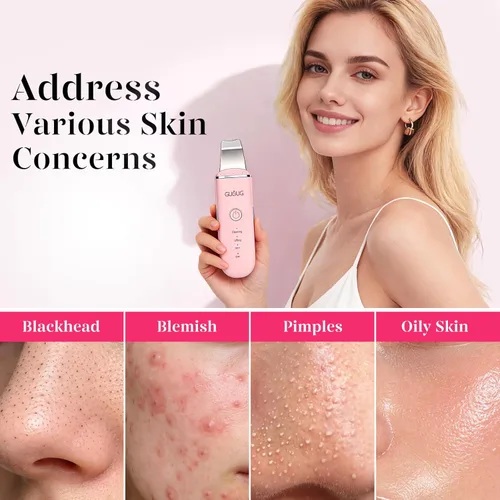 Miniatura 3 de GUGUG Exfoliador de Piel Espátula Facial Espátula para la Piel Limpiador de Poros Herramientas Removedoras de Puntos Negros para Limpieza Profunda
