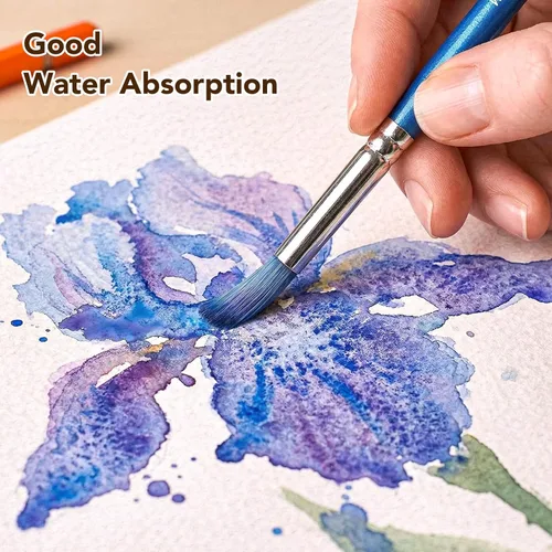 Miniatura 4 de 240 hojas de papel de acuarela a granel, papel de prensa en frío de 110 lb/230 GSM, papel de color de agua blanca para dibujar tarjetas de regalo