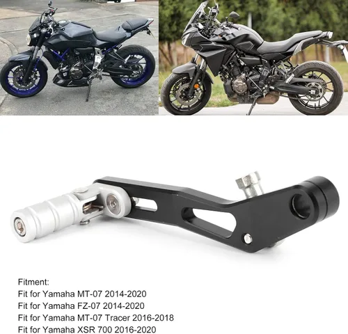 Miniatura 6 de KIMISS Palanca de cambio de marchas, palanca de cambios de motocicleta, pedal de cambio de repuesto para MT-07/FZ-07/XSR 700/MT-07 Tracer
