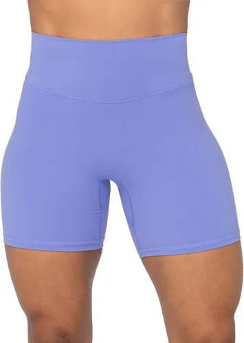 Sunzel Pantalones cortos de ciclista de cintura alta sin costuras frontales para mujer, a prueba de sentadillas, para yoga, entrenamiento, gimnasio,