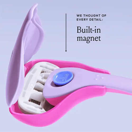 Miniatura 3 de Billie Estuche de viaje para navaja de 5 cuchillas para mujer - Lleva tu navaja contigo - Parte superior magnética - Almacenamiento fácil - Portátil