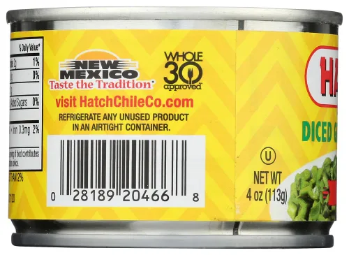 Miniatura 3 de Hatch Chiles verdes cortados en cubitos 4oz CALIENTE (CANTIDAD 3)