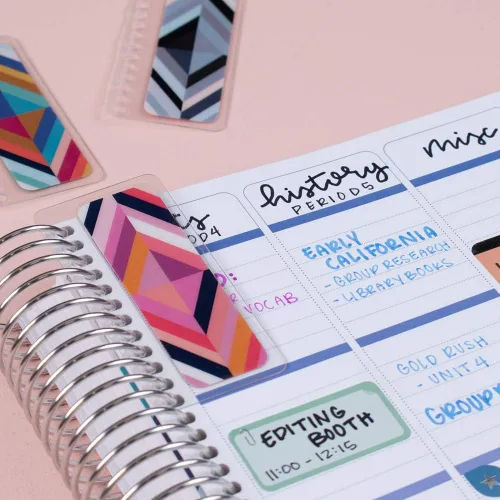 Miniatura 7 de Erin Condren Accesorios de diseñador – Marcadores a presión – Oh So Retro, paquete de 3 compatibles con cuadernos Erin Condren en espiral