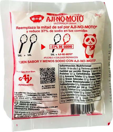 Miniatura 2 de Ajinomoto Peruano, condimento peruano, condimento Umami, 2 paquetes x 2.12 onzas