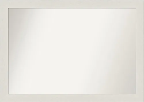 Miniatura 179 de Amanti Art Espejo de baño blanco para sobre el fregadero, 24 x 24 pulgadas, hecho a medida, espejo de tocador cuadrado blanco estrecho, marco
