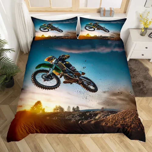 Miniatura 10 de Juego de ropa de cama de bandera estadounidense tamaño individual para habitación de niños y niños, juego de funda de edredón de águila calva, funda