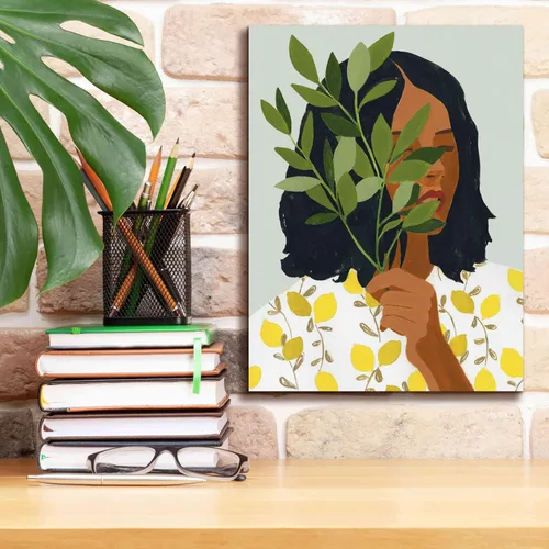 Miniatura 6 de Epic Graffiti 'Botany Portrait I' de Victoria Barnes, arte de pared en lienzo Giclée, 12 x 16 pulgadas