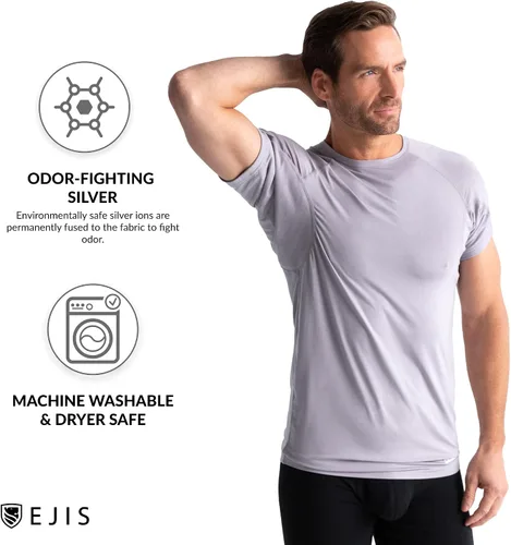 Miniatura 4 de Ejis Sudor Defense Undershirt Cuello Redondo A Prueba de Sudor en las Axilas Micro Modal