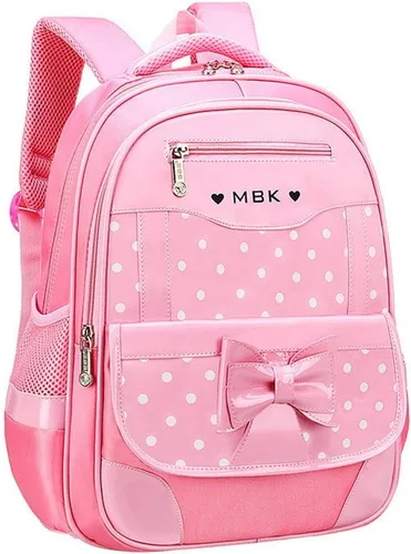 Miniatura 26 de Juego de 2 mochilas escolares con lazos para niñas y estudiantes, diseño de princesa para escuela primaria, 2pcs Negro-s, 2Pcs BagSet S