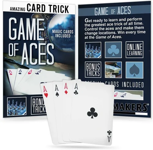 Miniatura 2 de Magic Makers Aces Card Trick Juego de Ases con Tarjetas Especiales de Bicicleta