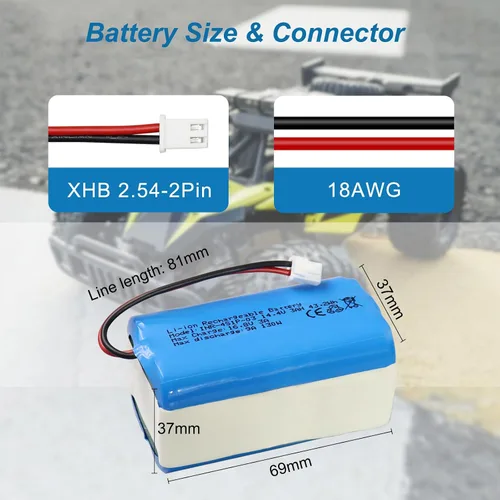 Miniatura 5 de KBT - Batería de repuesto para aspiradora de 14.4 V, 3000 mAh, gran capacidad, compatible con Shark Ion R75, R85, RV850, S87, AV752, AV751, RV761