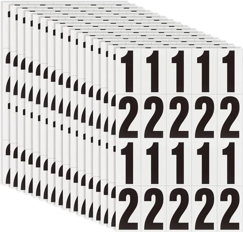 Miniatura 7 de Números adhesivos de 1.5 pulgadas para buzón, números de casa, adhesivo reflectante de números, calcomanías de buzón, número de dirección