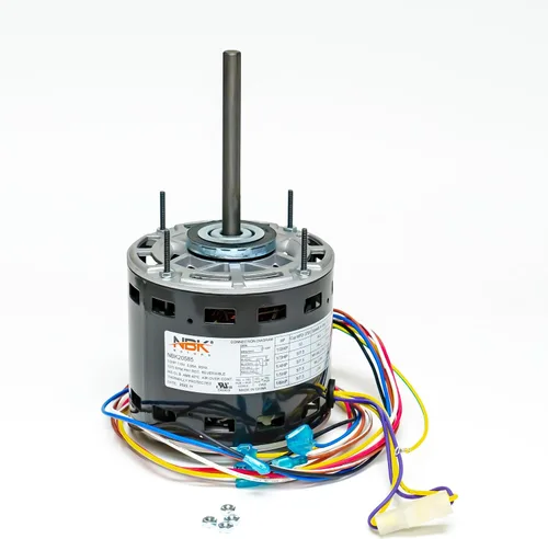 NBK 20585 Motor del soplador del manipulador de aire del horno 1/2 a 1/6 HP 1075 RPM 115 voltios reemplazo para 5460 4 velocidades