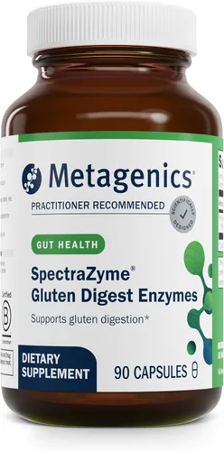 Metagenics SpectraZyme Gluten Digest - Apoyo específico para la descomposición enzimática del gluten* - 90 cápsulas - 45 porciones