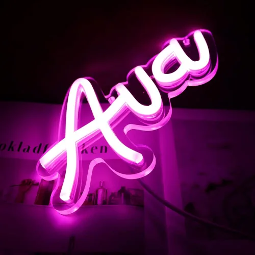 Miniatura 8 de WonderfulLife Letrero de neón con nombre Ava para decoración de habitación, no personalizado, letrero LED personalizado para decoración de fiesta