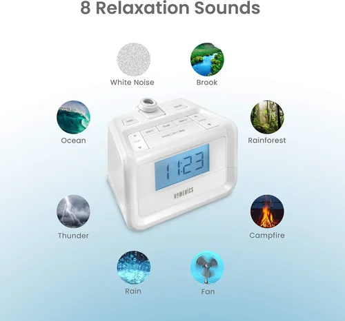 Miniatura 3 de Radio digital FM con reloj y tiempo de proyección de HoMedics Soundspa