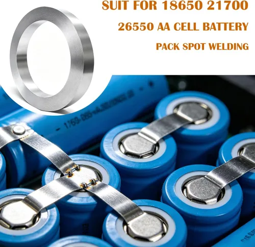 Miniatura 3 de Tiras de níquel, pestañas de níquel de 32.8 ft* 0.006 in x 0.315 in para 18650 21700 26650 AA Cell Battery Pack soldadura por puntos y soldadura, 1