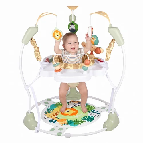 Miniatura 10 de Centro de Actividad para Bebé, Saltador de Bebé 3 en 1, Centro de Actividad Infantil con Asiento Giratório 360°, Música, Luces, 3 Alturas