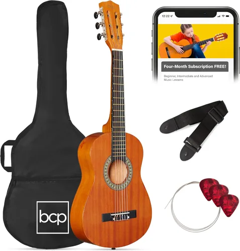 Miniatura 19 de Best Choice Products Kit de Iniciación de Guitarra Acústica de Madera Completa para Principiantes de 38 Pulgadas con Funda de Transporte, 6 Púas