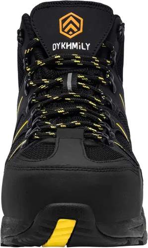 Miniatura 3 de DKMILY DRY Botas de seguridad impermeables para hombre, botas de trabajo con puntera de acero, antideslizantes, disipativas estáticas
