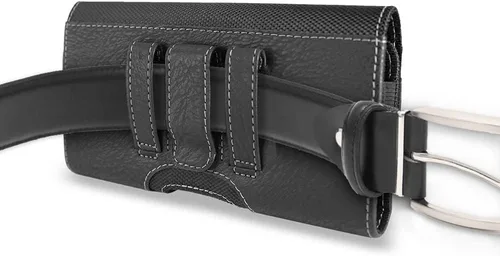Miniatura 3 de Funda de piel TMAN Premium para Samsung Galaxy A13 5G, con trabilla para cinturón y funda de clip para Samsung Galaxy A13 5G (tamaño XL)