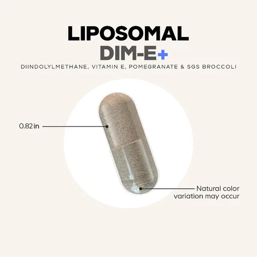 Miniatura 8 de Codeage Suplemento DIM liposomal – 4 meses de suministro de vitaminas DIM y SGS, granada, brócoli, isómeros de vitamina E tocoferoles