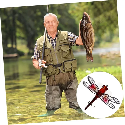 Miniatura 8 de VANZACK 3 unids Señuelo Libélula Pesca Anzuelos de Pesca Equipo Equipo de Pesca Bass Equipo de Pesca Bass Señuelos de Pesca Agua Salada Señuelos