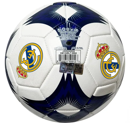 Miniatura 4 de Icon Sports Balón de fútbol del Real Madrid, para todas las edades - Tamaño 2, 4 y 5, balón blanco con licencia del R. Madrid