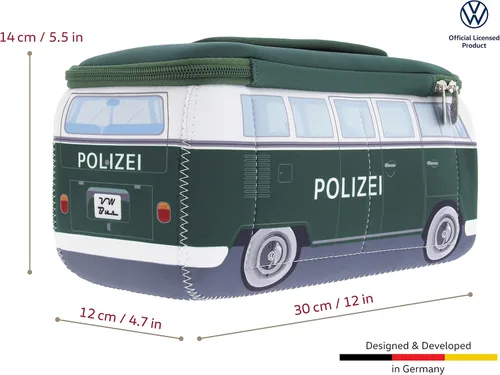 Miniatura 3 de BRISA VW Collection - Volkswagen Bolsa universal de neopreno para maquillaje, cosméticos, artículos de tocador para farmacia de viaje, en diseño