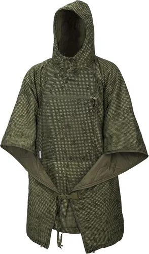 Helikon-Tex Swagman Roll - Poncho militar multiusos - Poncho de emergencia, manta y chaqueta Woobie Camuflaje de noche del desierto
