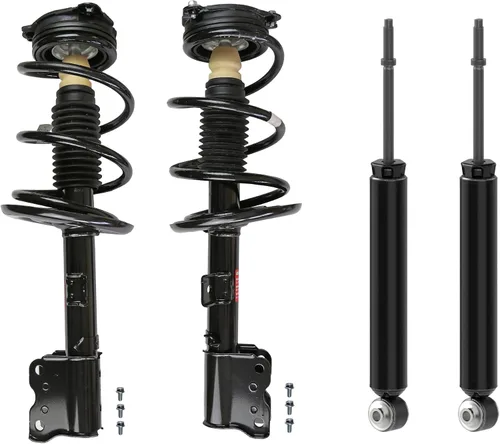 Monroe 1000061VK Juego de 4 piezas de amortiguador de suspensión delantera y trasera y resortes helicoidales para Infiniti QX60 2014-2020, Nissan