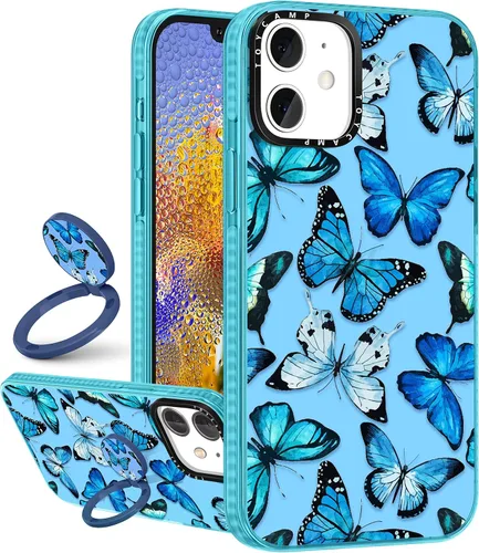 Miniatura 7 de Toycamp Funda para iPhone 13 Pro Max Blanca Con soporte de anillo, lindo astronauta, divertido diseño de dibujos animados, para niñas