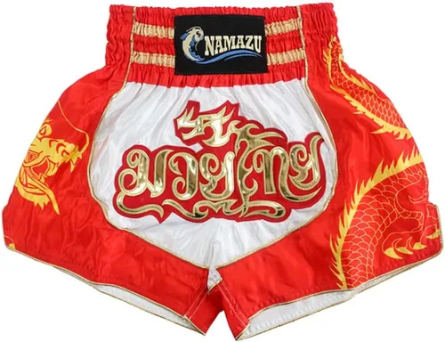 Miniatura 13 de NAMAZU Pantalones cortos Muay Thai para hombres y mujeres, pantalones cortos de kickboxing de alta calidad para gimnasio y boxeo.